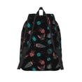 thumbnail image 2 of Lsque Colorful Insect Pattern Canvas Daypack, Durable Backpack, High-quality Versatile Backpack,Vintage Compact Backpack-Small, 2 of 6