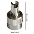 thumbnail image 2 of Tapas de vástago de válvula de cabeza ranuradas a prueba de fugas tapa de herramienta para neumáticos de coche piezas de reparación de automóviles 8 Uds., 2 of 5
