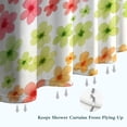 thumbnail image 3 of Pioneer Flower Floral Print Pattern Shower Curtain 84”x72", Bathroom Decorative Shower Curtain Set with 12 Hooks, Waterproof Washable, 3 of 3