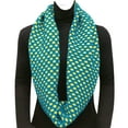 thumbnail image 7 of Wrapables® Dottie Infinity Acrylic Knit Scarf Circle Scarf, Teal/Yellow, 7 of 7