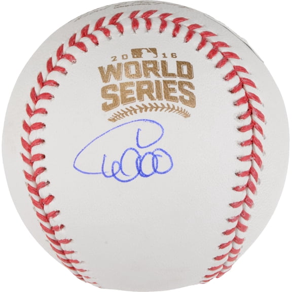 Willson Contreras Chicago Cubs 2016 MLB World Series Champions Autographed World Series Logo Baseball - Fanatics Authentic Certified