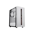 thumbnail image 4 of DIYPC Rainbow-Flash-S1-W White Steel / Tempered Glass ATX Mid Tower Computer Case with 1 x 120mm Fan Pre-Installed, 4 of 5