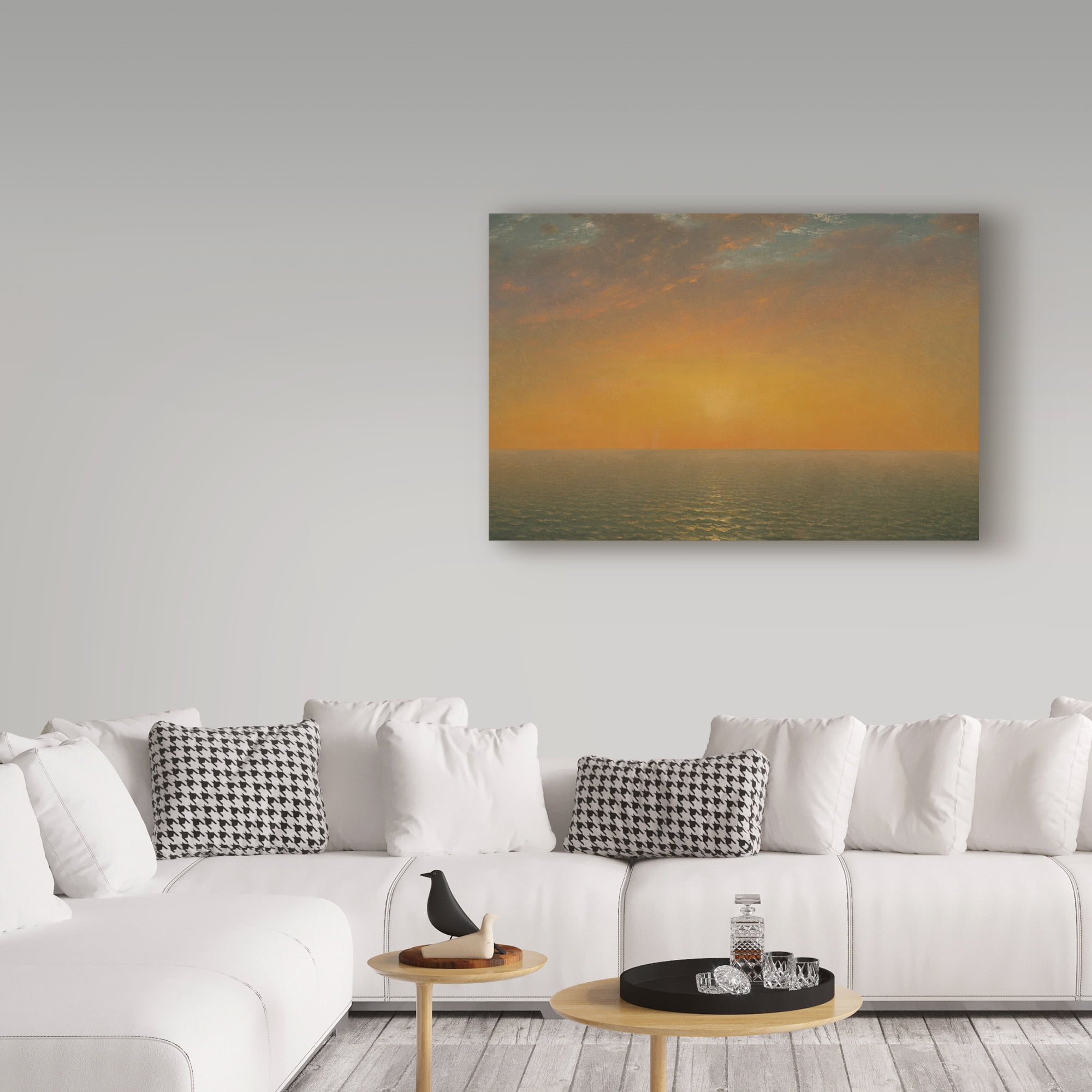 Trademark Fine Art 'Sunset on the Sea, 1872' Canvas Art by John Frederick Kensett