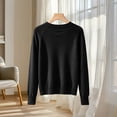 thumbnail image 6 of CBASIHI Womens Sweaters Long Sleeve Crew Neck Casual Pullover Fall Knit Tops XL, 6 of 6