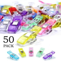 50 Pack Sewing Clips for Quilting, Multipurpose Sewing Clips Clamps, Assorted Colors Wonder Clips, Sewing Accessories