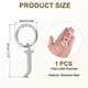 thumbnail image 2 of Llavero de Letra Inicial Uxcell para Hombres y Mujeres A-Z Color Plata Letra J, 2 of 7