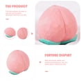 thumbnail image 2 of Amosfun Fruit Peach Decor Pink Wood 1Pcs for Home, 2 of 12