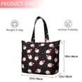 thumbnail image 4 of Black Christmas Santa Pattern Travel Tote Bags for Women Carry On,Large Weekender Bags for Women Travel,Multi Functional Duffle Bag for Work,Shopping,Sports, 4 of 5