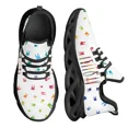 thumbnail image 1 of Zapatos planos de plataforma ligeros para mujer, de nuevo estilo, con diseño de cielo estrellado y diseño dental oscuro, zapatillas de malla para mujer, 1 of 6