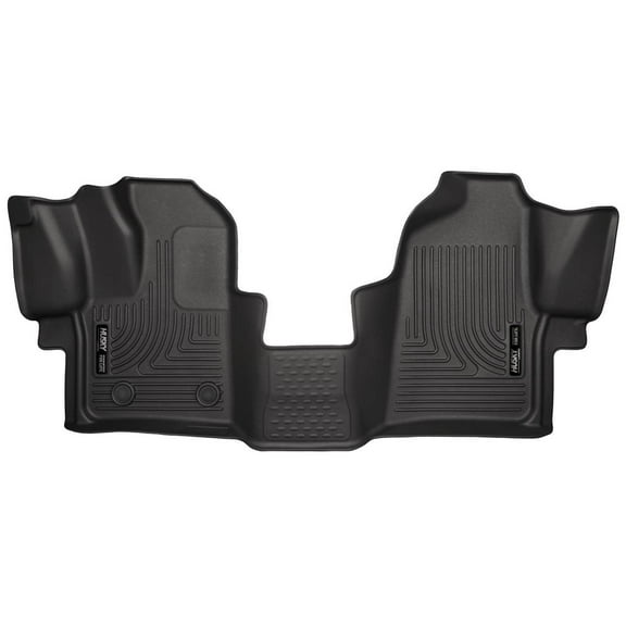 Husky Liners 18771 Weatherbeater Floor Mat Fits 2015-2021 Ford Transit 150/250/350/350 HD Front Row Liner 1pc Black