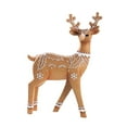 thumbnail image 5 of CoudarTitie Christmas Reindeer Statue Animal Adornment Home Decor for Porch Patio Office Brown Standing, 5 of 9