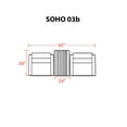 thumbnail image 3 of Soho 3 Piece Outdoor Wicker Patio Furniture Set 03b, 3 of 7