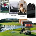 thumbnail image 6 of Universal Heated Golf Cart Seat Cover - Waterproof Golf Cart Heater Accessory w/ 4-Zone Warmth, 3 Heat Levels, USB/Type-C & 12V Plug for EZGO/Yamaha/Club Car (Navy Blue), 6 of 8
