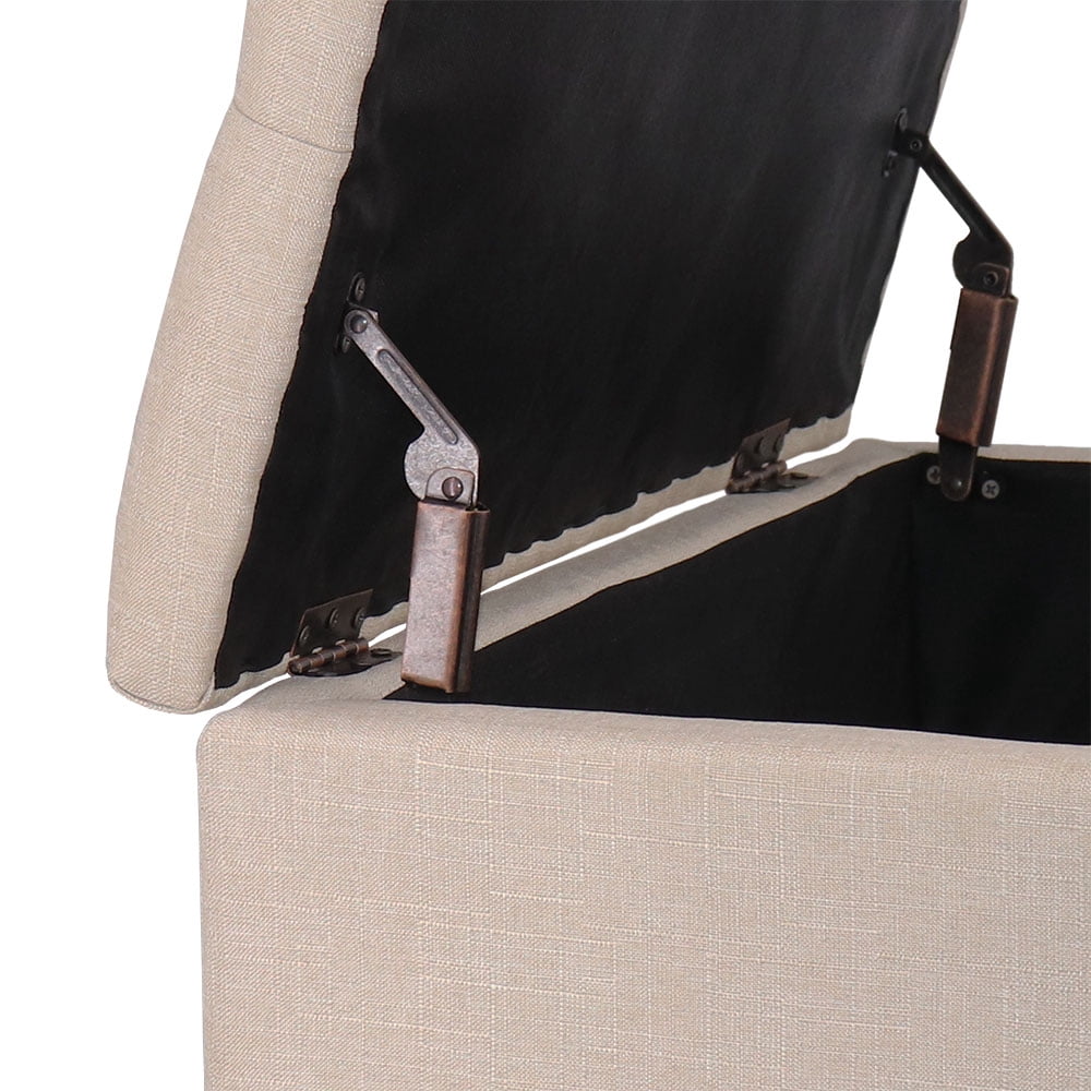 Abble 29 Inch Upholstered Storage Bench