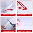 thumbnail image 4 of Duslogis Peel and Paste Molding Strip, 0.79 in x 10 Ft Wall Corner Protectors Crown Molding Peel and Stick Strip, Self Adhesive Molding for Walls Edge Corner Ceiling, White, 4 of 7