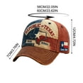 thumbnail image 4 of Republic of Texas Distressed Baseball Cap,1836-1845 Lone Star Embroidered Vintage Hat for Men Women, 4 of 5