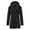 Black, variant on FNFHFY Womens Plus Size Fleece Lined Parka Casual Zip Up Mid Long Hooded Padded Jacket Warm Thicken Solid Drawstring Waist Winter Coat