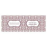 Damask Love Bird Notepad Favor with Custom Cover Berry - Pack of 12