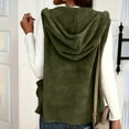 thumbnail image 4 of Diufon Fleece Vest Women Sleeveless Fuzzy Fleece Hooded Jackets Fall Winter Warm Cardigans with Pockets, 4 of 9