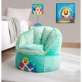 thumbnail image 2 of Pinkfong Baby Shark Blue Polyester Bean Bag, 2 of 8