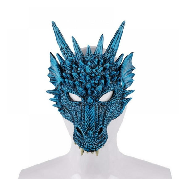 Greyghost 4D Dragon Mask Half Face Mask For Adult Kids Teens,Halloween Costume Party Cosplay Party Decoration
