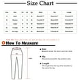 thumbnail image 3 of Jacenvly New Trousers for Women Long Pants Fashion Solid Comfort Waist Flare Pants Mid Waist Comfort Fit Comfort Waist Plus Size Jeans Pocket Navy XL, 3 of 7