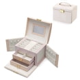thumbnail image 2 of Leather Watch Box Jewelry Display Case with Drawer, Jewelry Box for Men & Women, 2 of 6