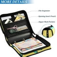 thumbnail image 4 of ALAZA Zipper Binder Cute Cartoon Tiger 3 Ring Trapper Keeper File Folder Organizer Bag, 4 of 8