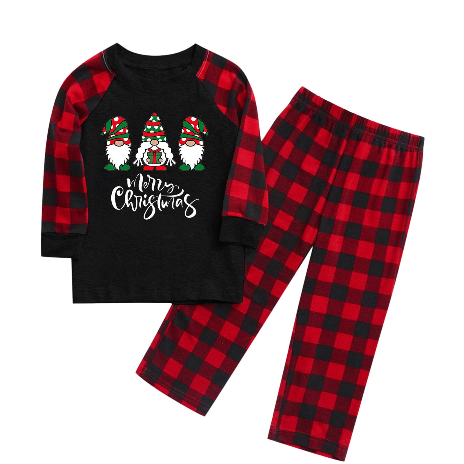 Puawkoer Children Girls Boys Family Christmas Pajamas Home Set