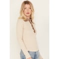 thumbnail image 2 of Shyanne Women's Crochet Collar Henley Shirt - SWFA23K89-OAT Medium  US, 2 of 4