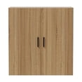 thumbnail image 4 of Safco Mirella Modern Wood Storage Cabinet in Sand Dune Beige, 4 of 4