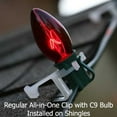 thumbnail image 4 of 200Pcs Shingle Eaves Gutter Clips for C7 C9 Christmas String Light Plastic Clips for Roof and Gutter, 4 of 6