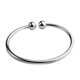 thumbnail image 1 of 2xLady Brazalete Abierto Con Extremo De Bola Doble Brazalete De Tamaño Libre Zulema  brazalete, 1 of 8