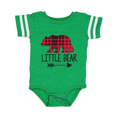 

Inktastic Plaid Little Bear with Arrow Gift Baby Boy or Baby Girl Bodysuit