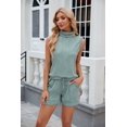 thumbnail image 6 of EASYBRAUS Women Summer Sleeveless Shorts Set Casual Drawstring Pocket Outfit Two Piece Set, 6 of 9