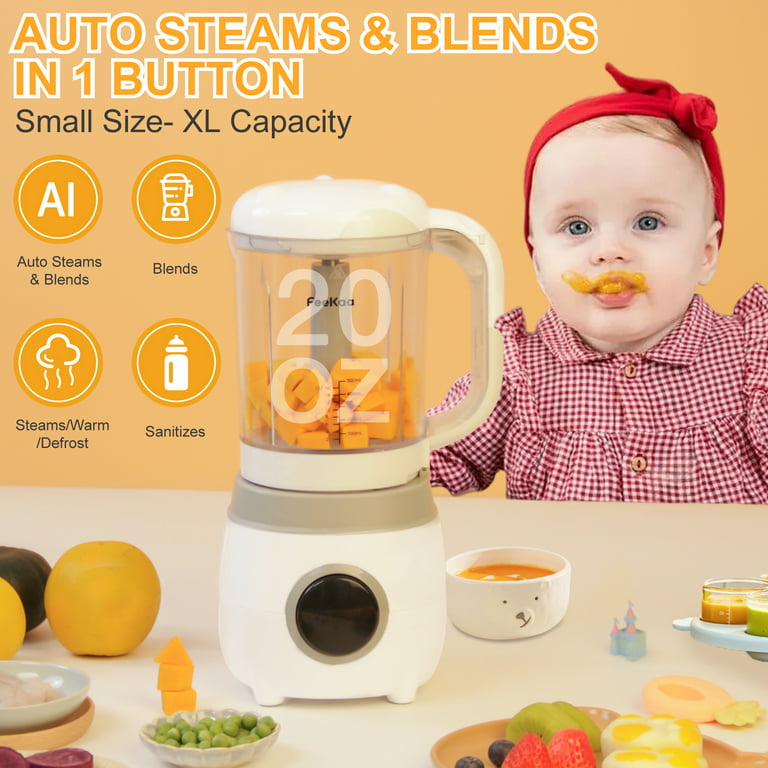 Baby Food Maker, Feekaa Baby food Processor, Multi-Function Steamer