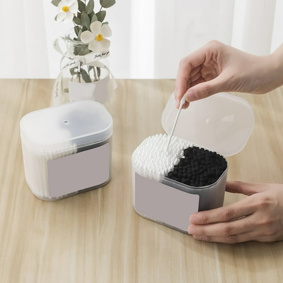 Visland 300Pcs/Box Cotton Swab Double-ended Strong Paper Shaft No Shedding Anti-break Disposable Spiral Ear Scoop Cotton Swab Stick Daily Use