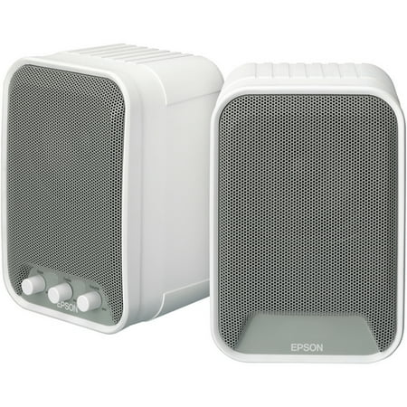 Epson ELPSP02 2.0 Speaker System - 30 W RMS - White