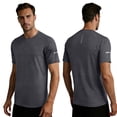 thumbnail image 2 of SROBPTY Mens T-Shirts Solid Short Sleeve Crew Neck Relaxed Running Training Summer Tops for Sports, 2 of 5