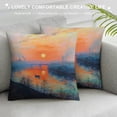 thumbnail image 3 of Orinice Sunset Graphic Decorative Cushion Throw Pillow Cover for Home Couch Living Room Bed Sofa - Durable Material Indoor/Outdoor Decor Gift 1PC 24x24in, 3 of 5