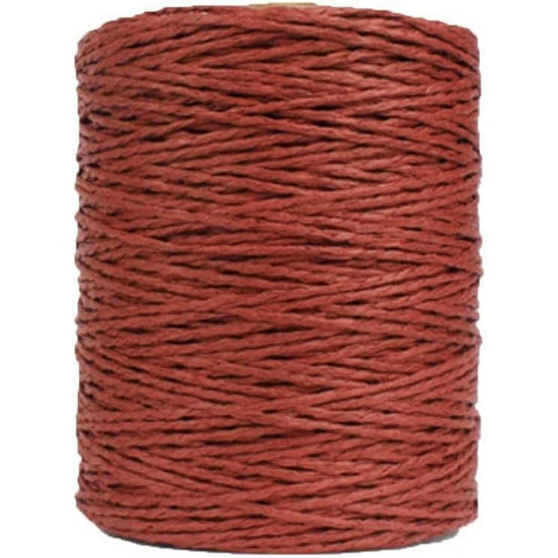 Zhuge Hilo de algodón natural color vino tinto para tejer a crochet, hilo para sombrero de verano, hilo para crochet, hilo para tejer a crochet, materiales para tejer, 280 metros/306 yardas
