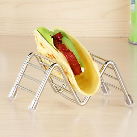 Joyfeel 2019 Hot Sale Taco Holder Taco Stand Stainless Steel Rustproof Rack Bracket Tray Style for Baking