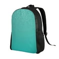 thumbnail image 2 of Fotbe Turquoise Glitter Travel Laptop Backpack, Business Slim Sturdy Laptops Backpack, Water Resistant College School Computer Bag Gift for Men & Women Fits 15.6 Inch Notebook, 2 of 8