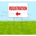 thumbnail image 1 of Registration Left (18" x 24") Yard Sign, Includes Metal Step Stake, 1 of 6
