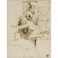 thumbnail image 2 of Sir David Wilkie 12x14 Gold Ornate Wood Frame and Double Matted Museum Art Print Titled - Sketch from the Escurial, 2 of 4