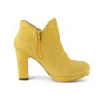 thumbnail image 3 of Unique Bargains Women's Round Toe Chunky Heels Ankle Heel Boots, 3 of 8