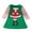Green, variant on Mercatoo Toddler Xmas Outfits Kids Baby Girls Long Sleeve Cartoon Print Patchwork Striped Princess Dress Christmas Clothes