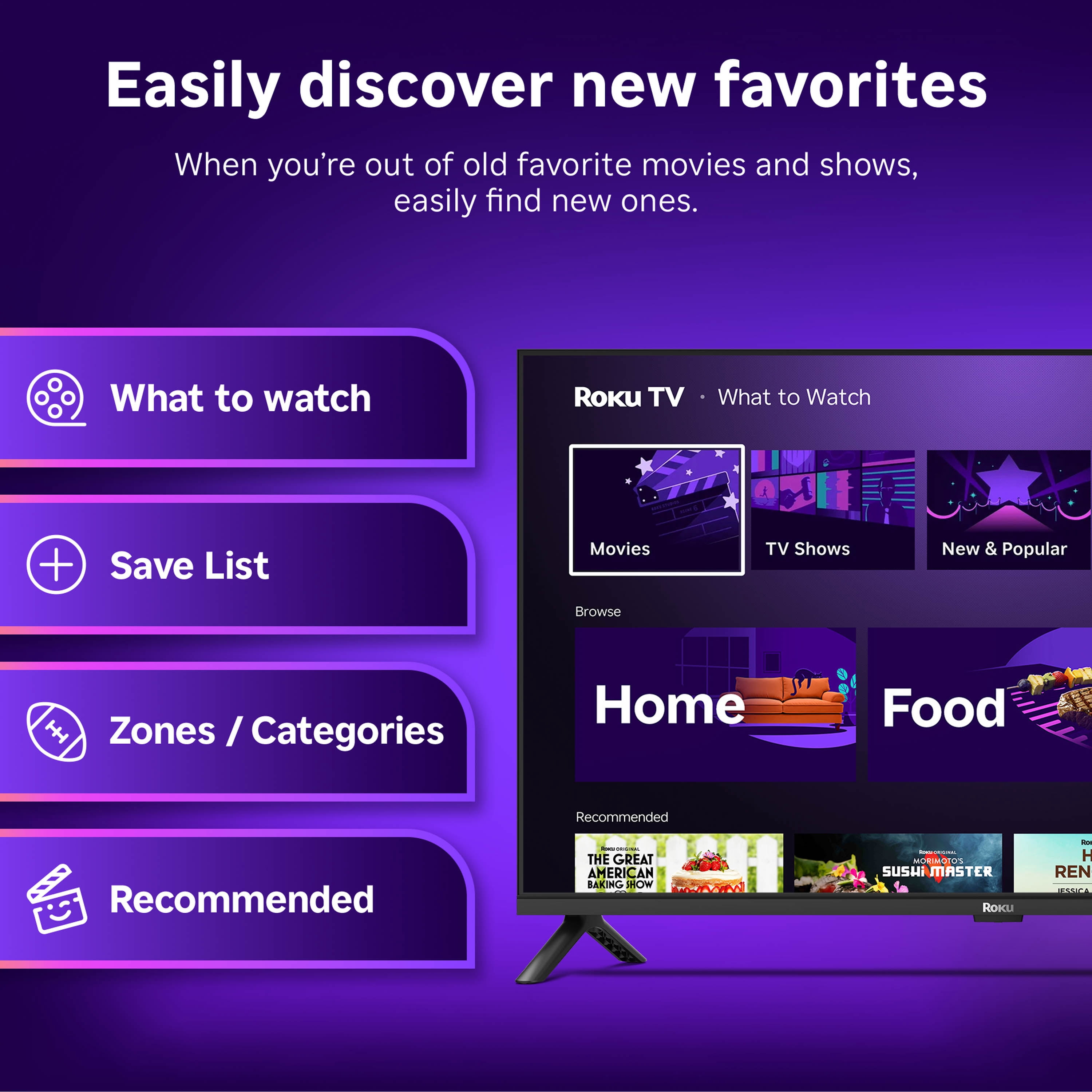 Roku Smart TV 2026 – 32-Inch Select Series, 720p HD TV – Roku TV with Voice Remote
