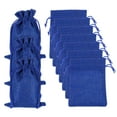 thumbnail image 1 of Bolsas de Yute Uxcell con Cordón, Sacos de Favor, Bolsas de Joyería para Regalos, Azul Oscuro, 1 of 7