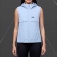thumbnail image 5 of Inverlee Women's Hooded Sleeveless Vest Full Zip Lightweight Casual Outdoor Windbreaker with Pockets Sky Blue L, 5 of 7